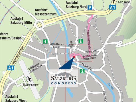 access to Salzburg Congress | © Tourismus Salzburg GmbH